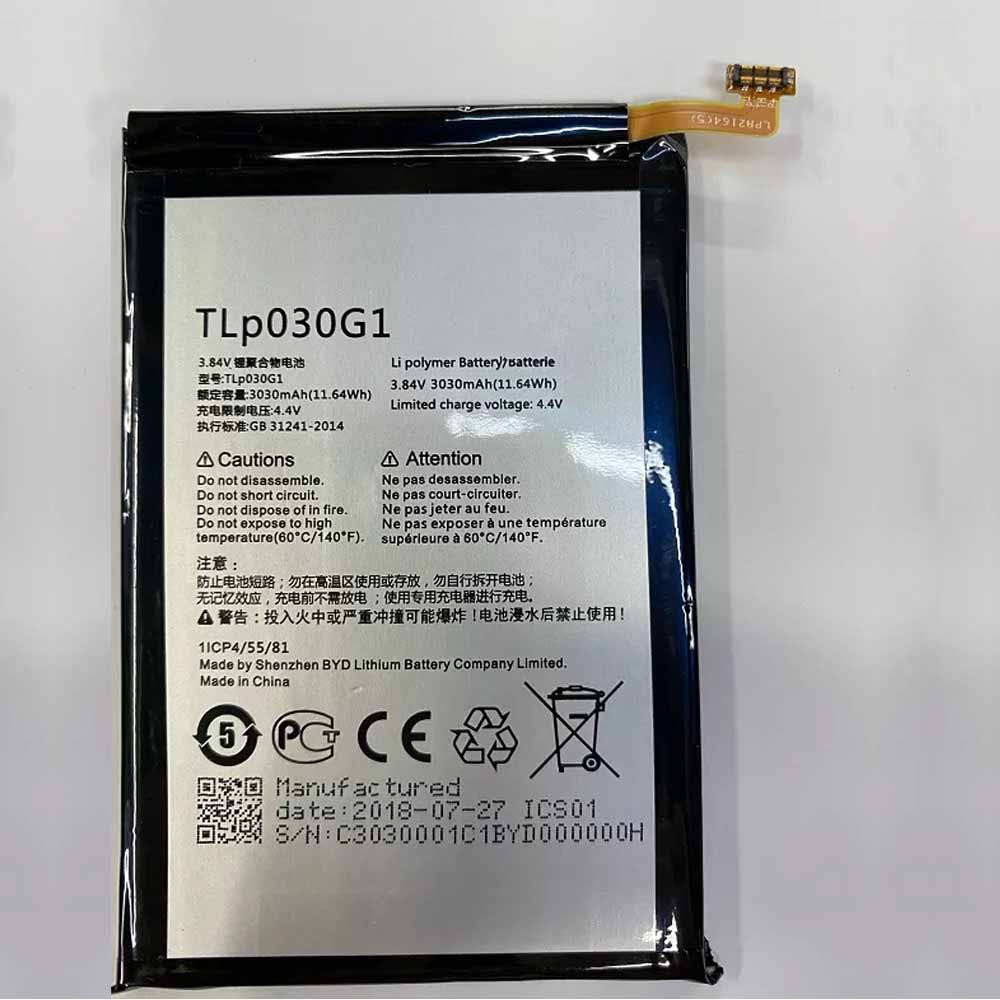 Batería para TCL P501M-P502U-P316LP302U-TLI018K7/tcl-tlp030g1